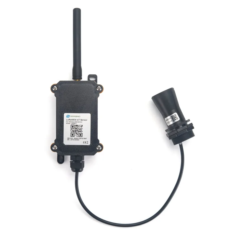 Dragino LDDS75 LoRaWAN ultrasonic distance sensor with horn probe