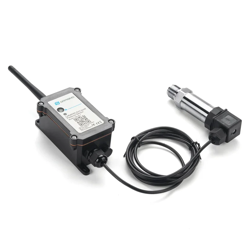 Dragino PS-LB LoRaWAN pressure sensor with threaded pipe-mount pressure probe