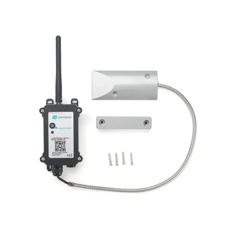 Dragino DS03A-LB LoRaWAN door sensor with armored cable and magnetic contact